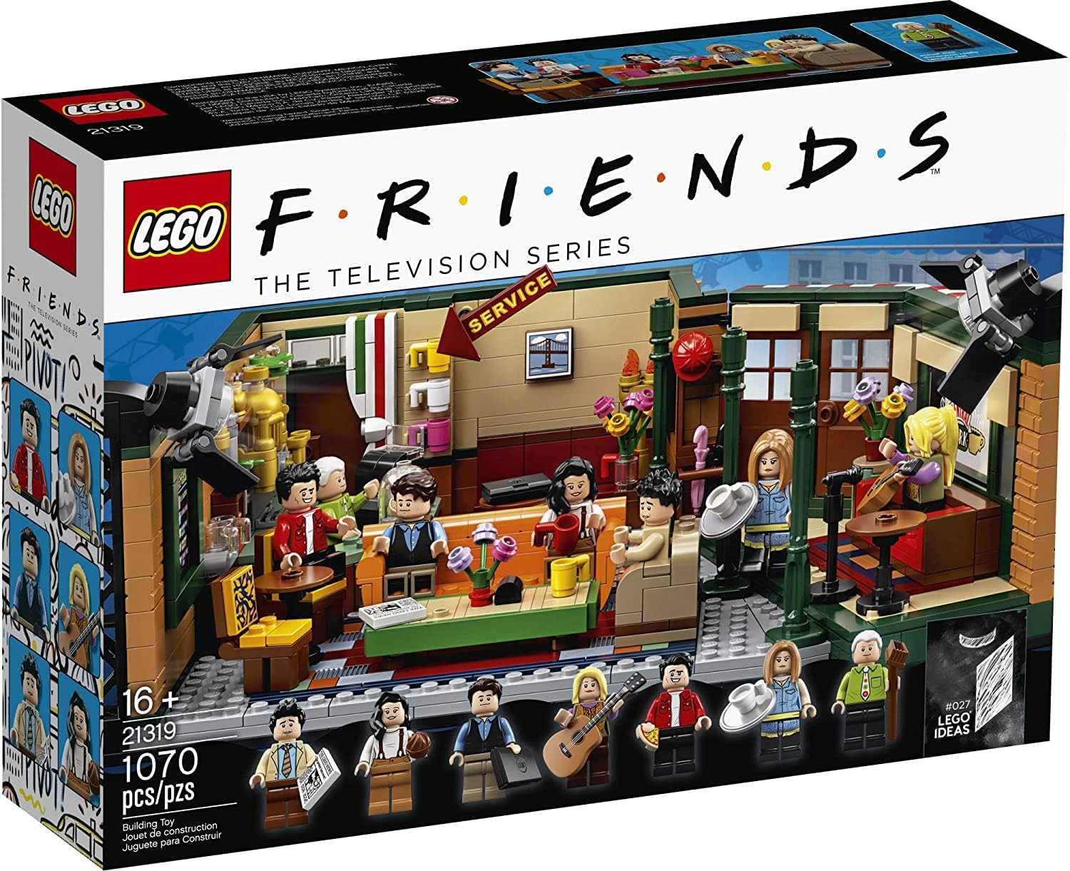 81TLU+TQ9wL._AC_SL1500_ LEGO Ideas 21319 Central Perk Building Kit (1,070 Pieces) - Image 1