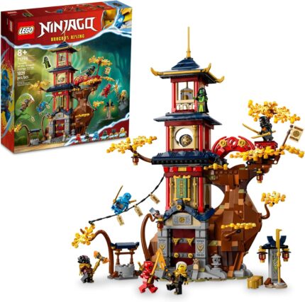 LEGO NINJAGO Temple of The Dragon Energy Cores 71795, Building Toy with a NINJAGO Temple and 6 Minifigures Including Cole, Kai and NYA' Gift for Kids Ages 8+ Who Love Buildable Ninja Playset