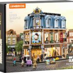 JMBricklayer Medieval Library House Building Set for Adults, Ideas House Model Toy Construction Set with LED Lights, European Bookstore Collection or Home Office Decor, Gift for Adult 30127