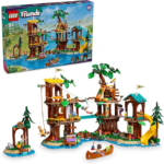 LEGO Friends Adventure Camp Tree House Building Toy - Pretend Play Toy Figures & Playsets for Girls & Boys, Ages 8+ Years - with 5 Mini Dolls & 5 Animal Figures - Gifts for Kids - 42631
